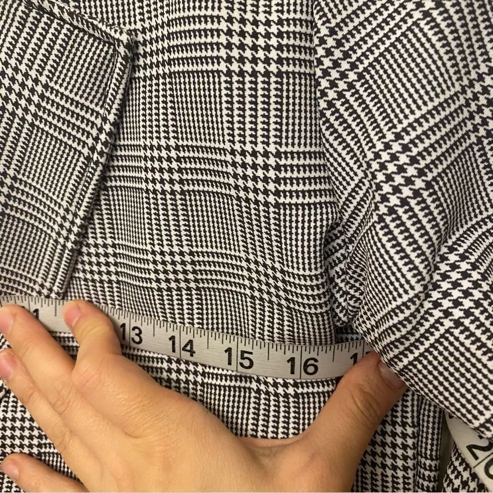 Kelle dance costume black white plaid 2 piece suit pants ON MY WAY 2840 teen